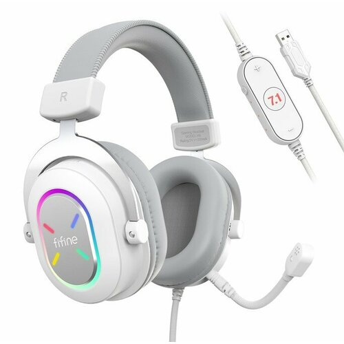 Гарнитура FIFINE H6X полноразмерная с объёмным звучанием 71 белая электротовар 17565₽