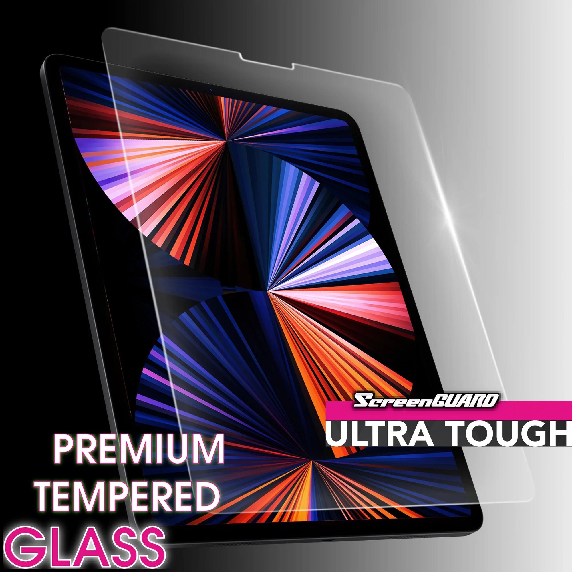 Полноэкранное защитное закаленное стекло Premium Tempered Glass для iPad Air 4-10.9" (2020)/iPad Air 5-10.9" (2022)/iPad Pro 11" (2018/2020/2021/2022) — фото 1