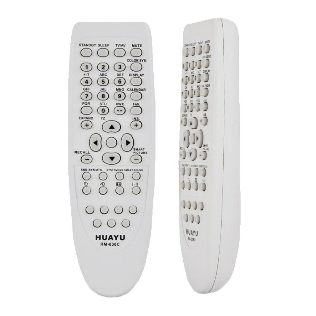 Huayu RM-836C для для телевизоров Philips RC1205B/30063555/RC0770/ RC19036002/RC19036001/RC19042001, серый
