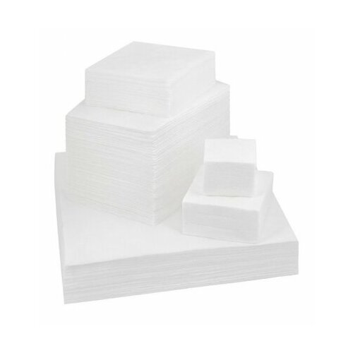 Салфетка вафельная, 15x15 см, белая, 50 г/м2, 100 шт (количество товаров в комплекте: 100)