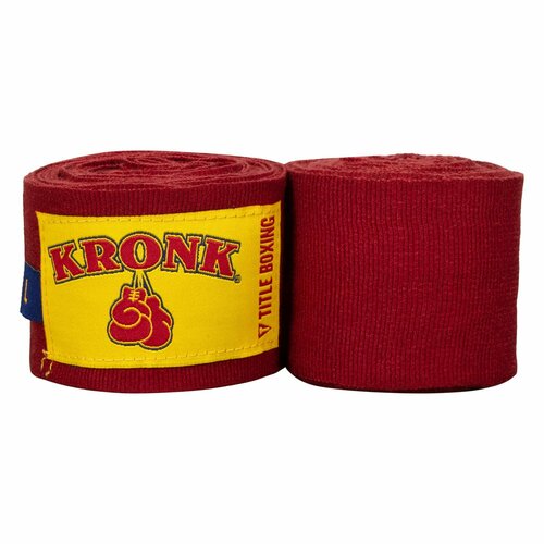 Бинты боксерские TITLE KRONK Boxing Gym Hand Wraps 4,3м, красные бинты боксерские title classic mexican 180 hand wraps 2 0 4 5м