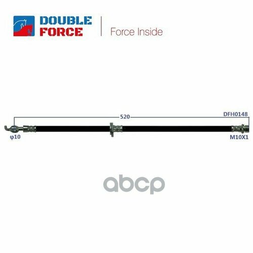 Шланг Тормозной Double Force 90947-02875 DOUBLE FORCE арт. DFH0148