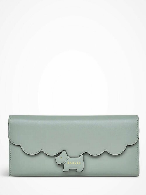 Кошелек Radley 107001, фактура гладкая, зеленый