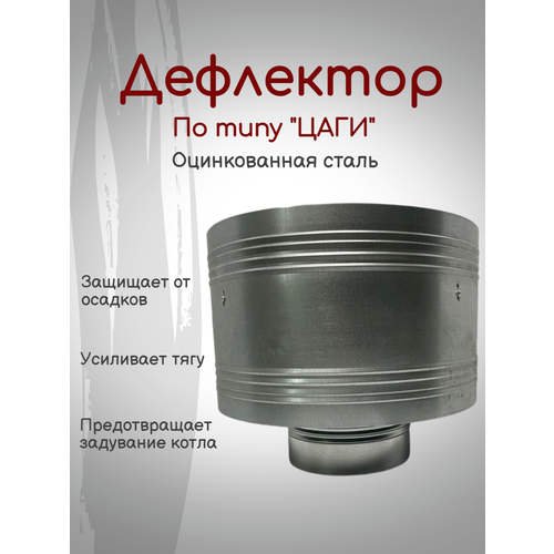 Дефлектор по типу цаги (Зонт на трубу дымохода) Ø 100 Оцинковка