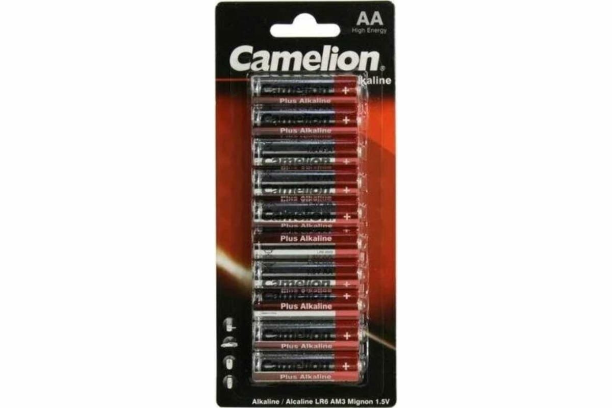 Батарейка AA - Camelion LR6 Plus Alkaline (10 штук) LR6-BP1x10P