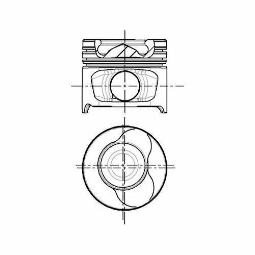Поршень комплект для автомобиля, NÜRAL 87-123407-10 (1 шт.)