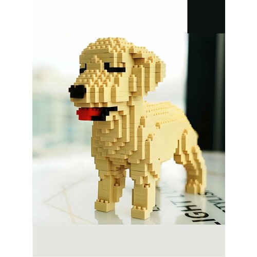 Конструктор 3D из миниблоков RTOY Любимые собачки Ретривер Бадди 950 элементов - JM6618-6