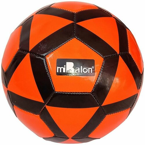 Мяч футбольный MIBALON (№5, 3-слоя PVC 1. 6, 280 гр) (красный/черный) мяч футбольный pvc размер 5 280 г миксzq87 1