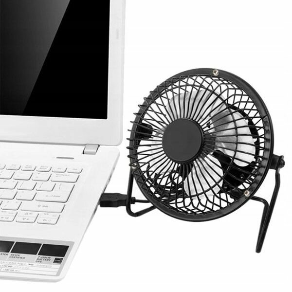 Настольный металлический USB-вентилятор Mini Fan 19см