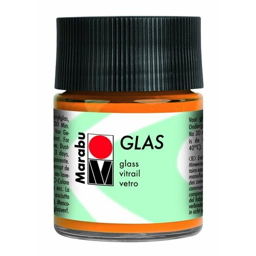 Краска витражная на водной основе Marabu Glas 50 мл оранжевый 736₽