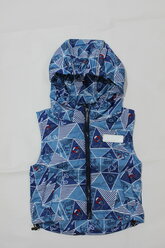 Жилет для мальчика Эврика детская одежда М-718 размер: 110-60-54 цвет: серо-голубой