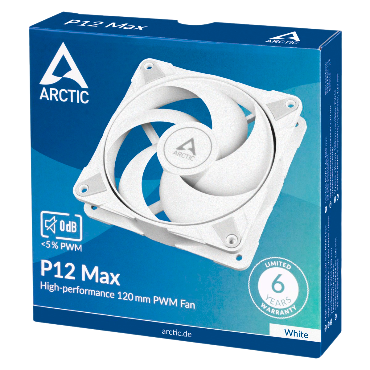 Вентилятор для корпуса Arctic P12 Max White ACFAN00293A