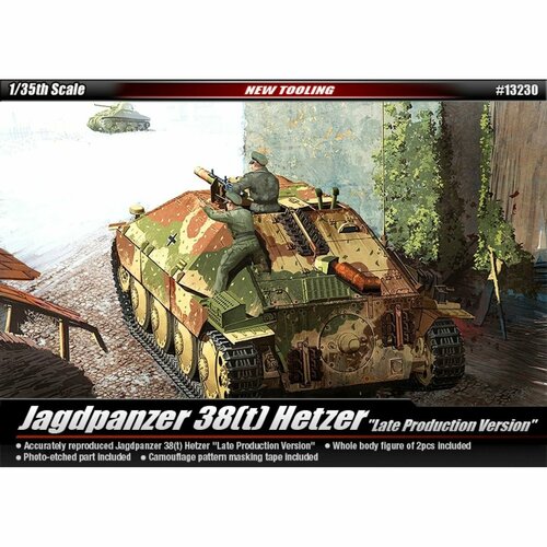 Academy сборная модель 13230 Jagdpanzer 38t Hetzer Late Version 1:35 модель panzerstahl hetzer starr kampfgruppe miloitz prague april 1945