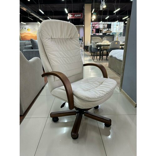 Кресло компьютерное Леон велюр Дж03, дерево, мпд