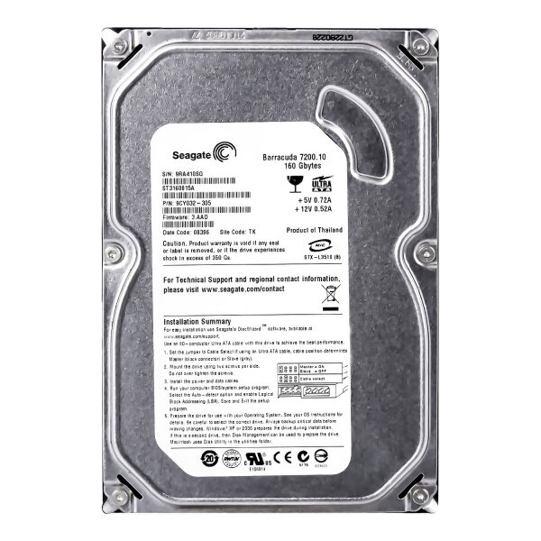 Жесткий диск Seagate ST3160815A 160Gb 7200 IDE 3.5" HDD