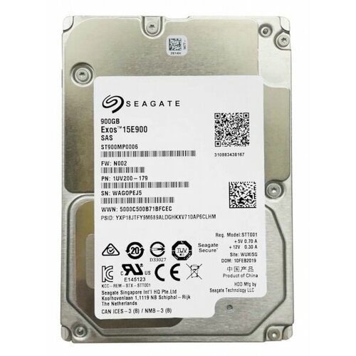 Жесткий диск Seagate 1UV200 900Gb 15000 SAS 25 HDD 33890₽