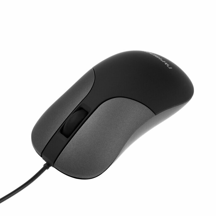 Гарнизон Мышь GM-215, USB, чип- Х, черный/серый, soft touch, 1000 DPI, 2кн.+колесо-кнопка - фото №8