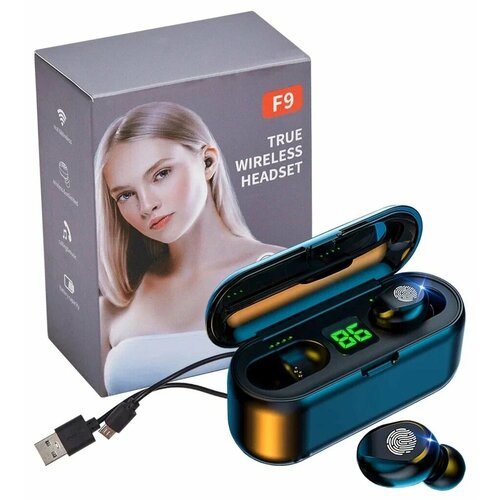 Беспроводные наушники True Wireless F9 500₽