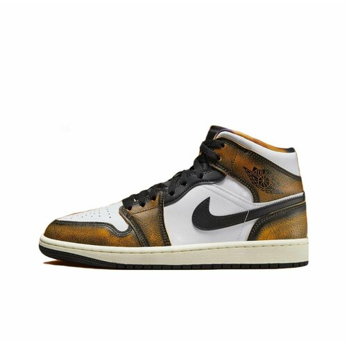 Кроссовки NIKE Air Jordan 1 Mid SE, размер 44 EU / 28 cm, черный, белый кроссовки jordan размер 44 eu мультиколор