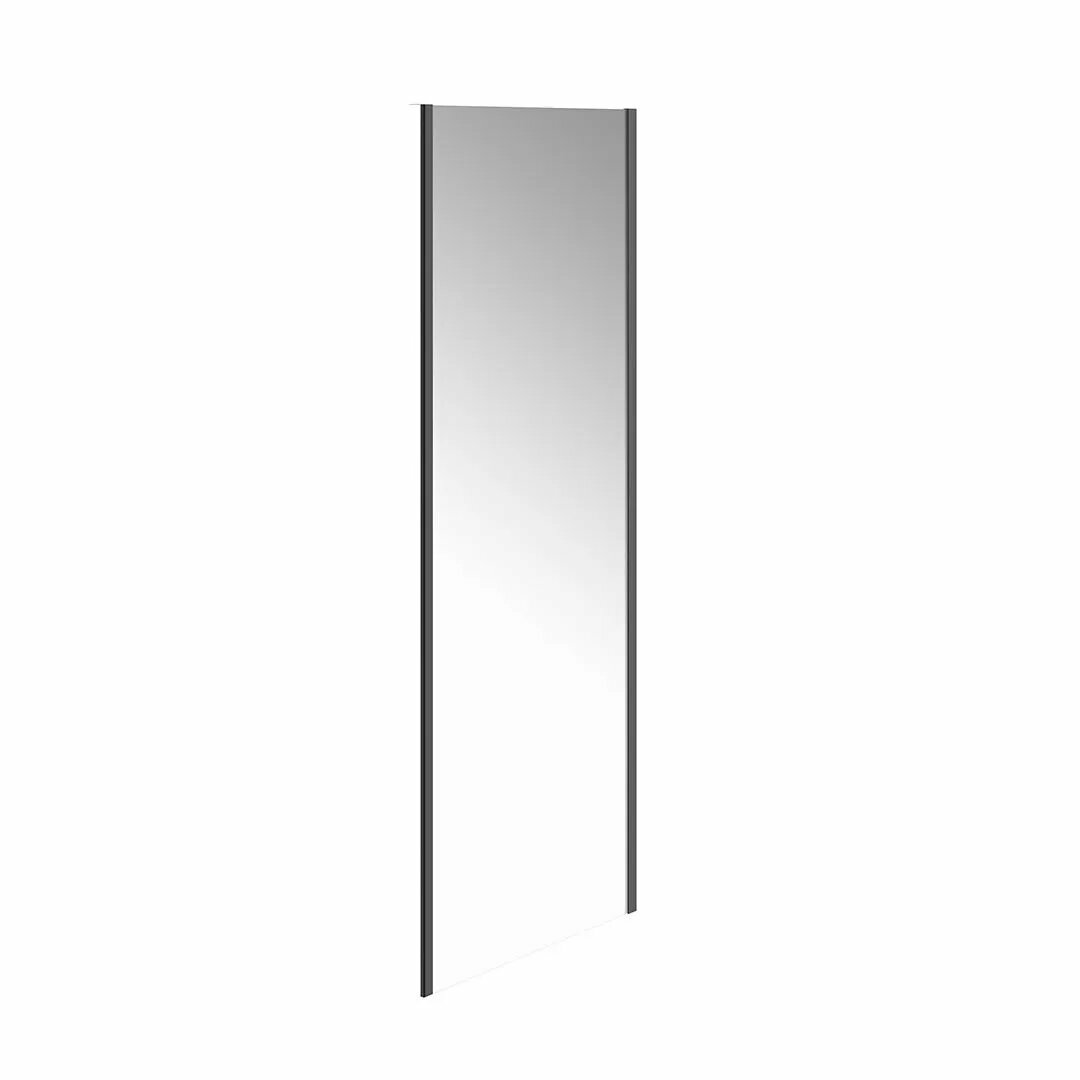 VE.80. FP. BLK. M Душевая боковая панель VETRO 80х195 матовый черный Цена за 1шт.