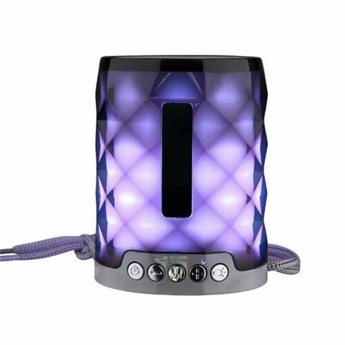 Беспроводная колонка bluetooth колонка портативная блютуз колонка световые эффекты управление с телефона серый 990₽