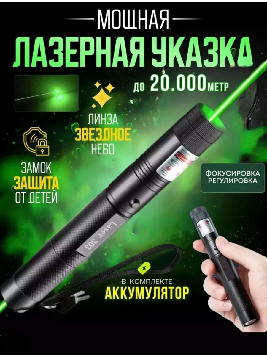 Мощная лазерная...