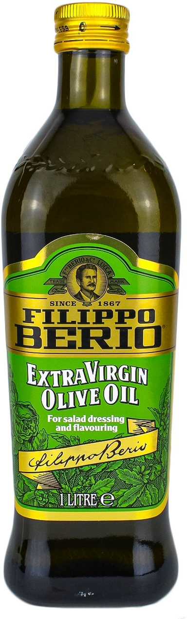Масло оливковое Filippo Berio Extra Virgin, нерафинированное, Италия, 1 л — фото 1