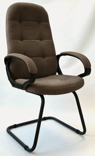 Изображение товара Офисное конференц-кресло StylChairs Пилот Ультра Софт, обивка ткань, цвет коричневый