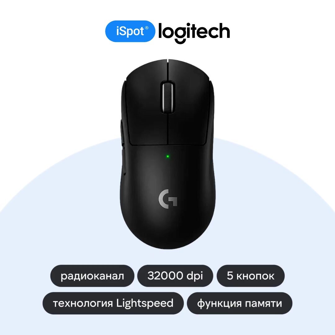 Мышь Logitech G PRO X Superlight 2, черный — фото 1