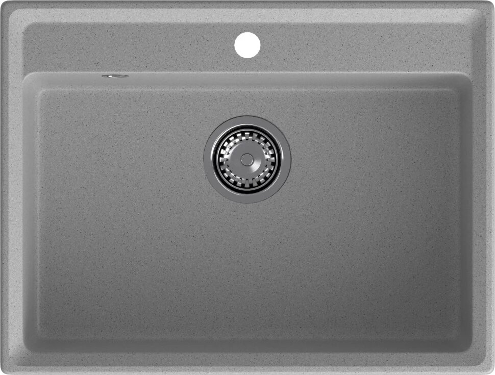 Кухонная мойка GranFest Level 660 66x50 см серый