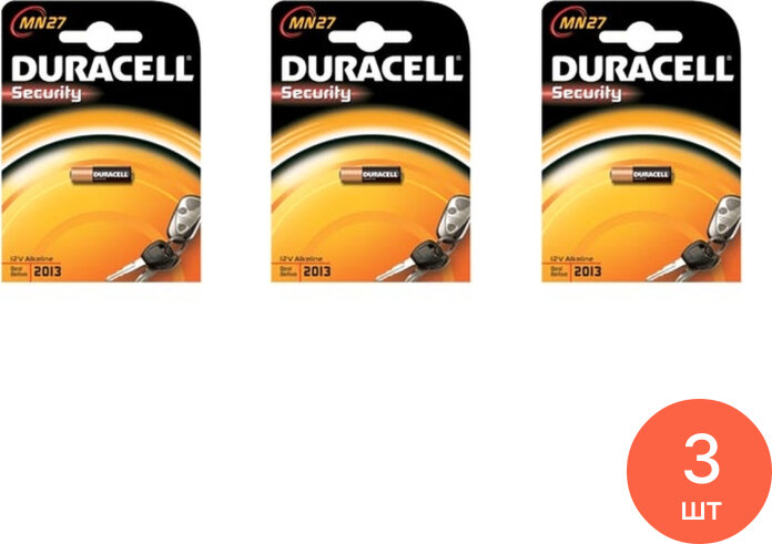 DURACELL MN27 52002002 (кратно 1) (комплект из 3 шт)