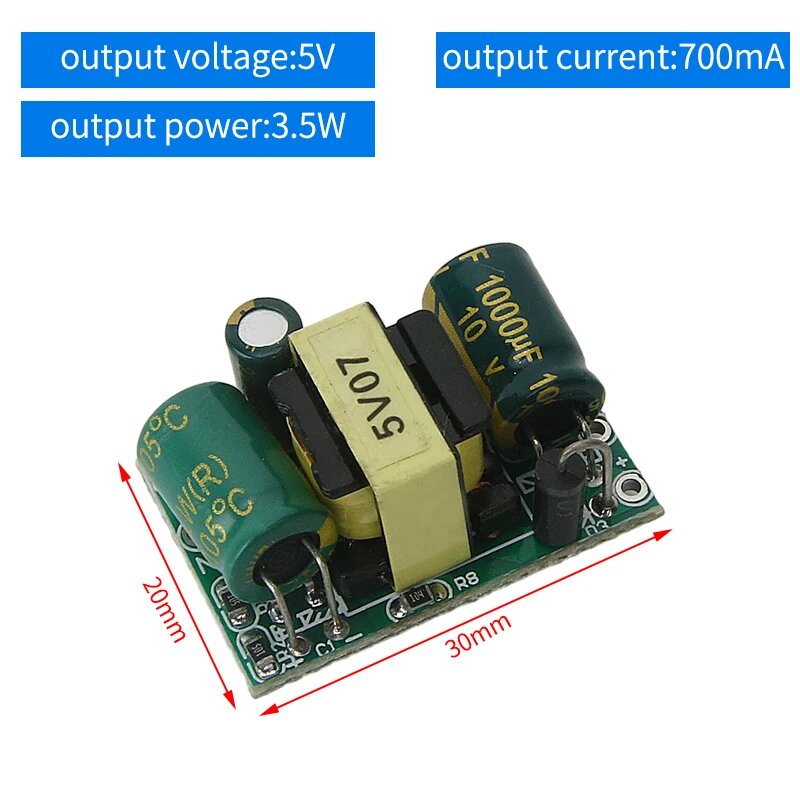 Преобразователь напряжения ELEABC 220В в 5В 1А 5V700MA