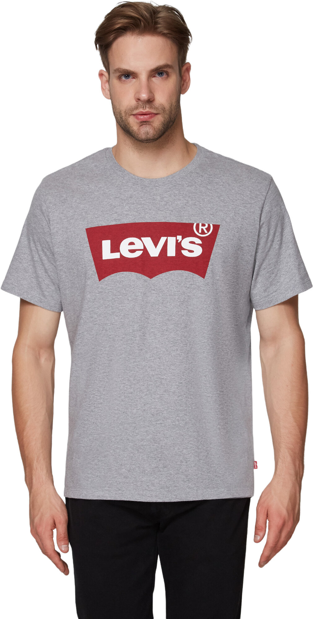 Футболка Levi's Men Graphic Tee, 1 шт., размер S, серый/красный