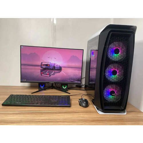 Игровой компьютер intel /32GB/AMD RX-6600XT/SSD-1000GB/Монитор 27|Windows 11