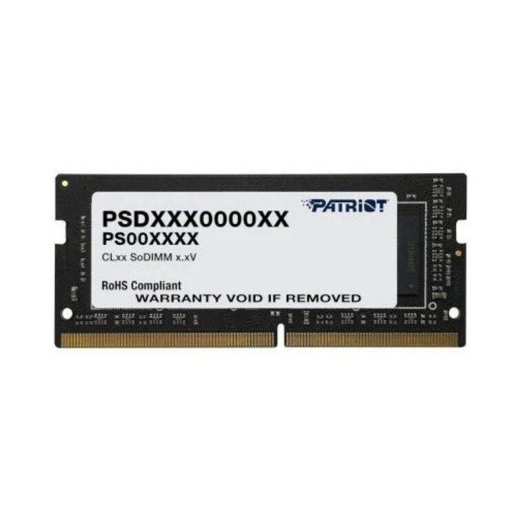 Память SODIMM DDR4 PC4-25600 Patriot Patriot Signature, 1х16 Гб Кол-во модулей: 1, частота: 3200 МГц