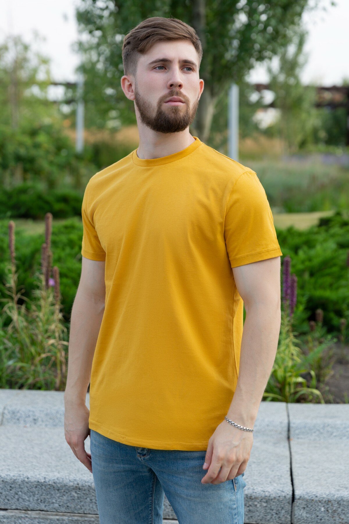 Футболка Магазин Толстовок, размер S-46-Unisex-(Мужской), горчичный