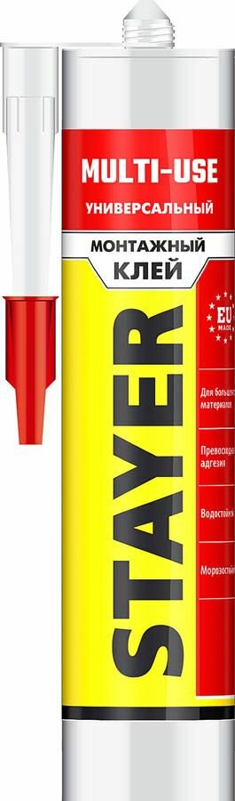 Монтажный клей STAYER 280 мл универсальный бежевый