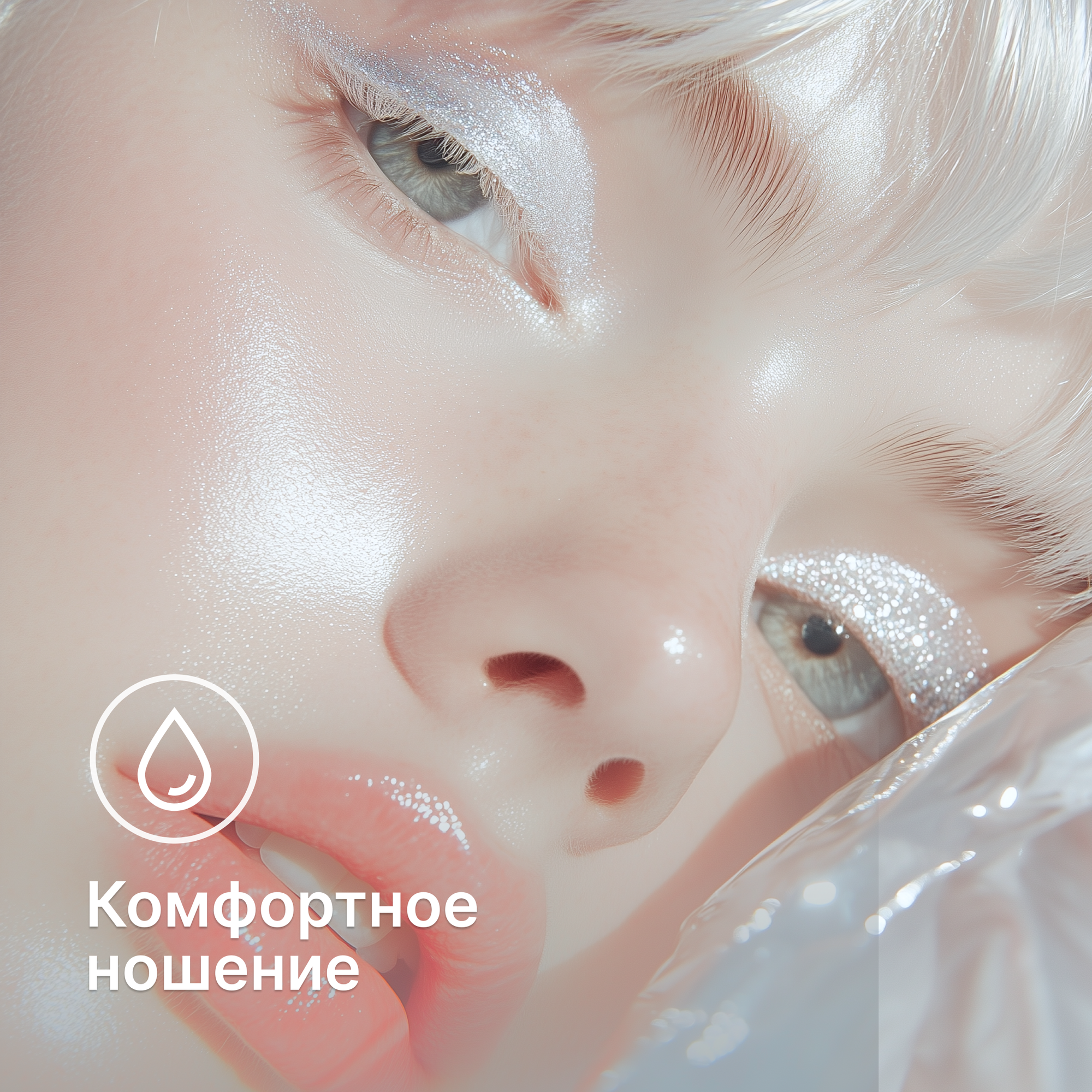 Цветные Контактные Линзы Цветные контактные линзы Офтальмикс Colors New (2 линзы)-1.50 R.8.6 Cloud(Облако)