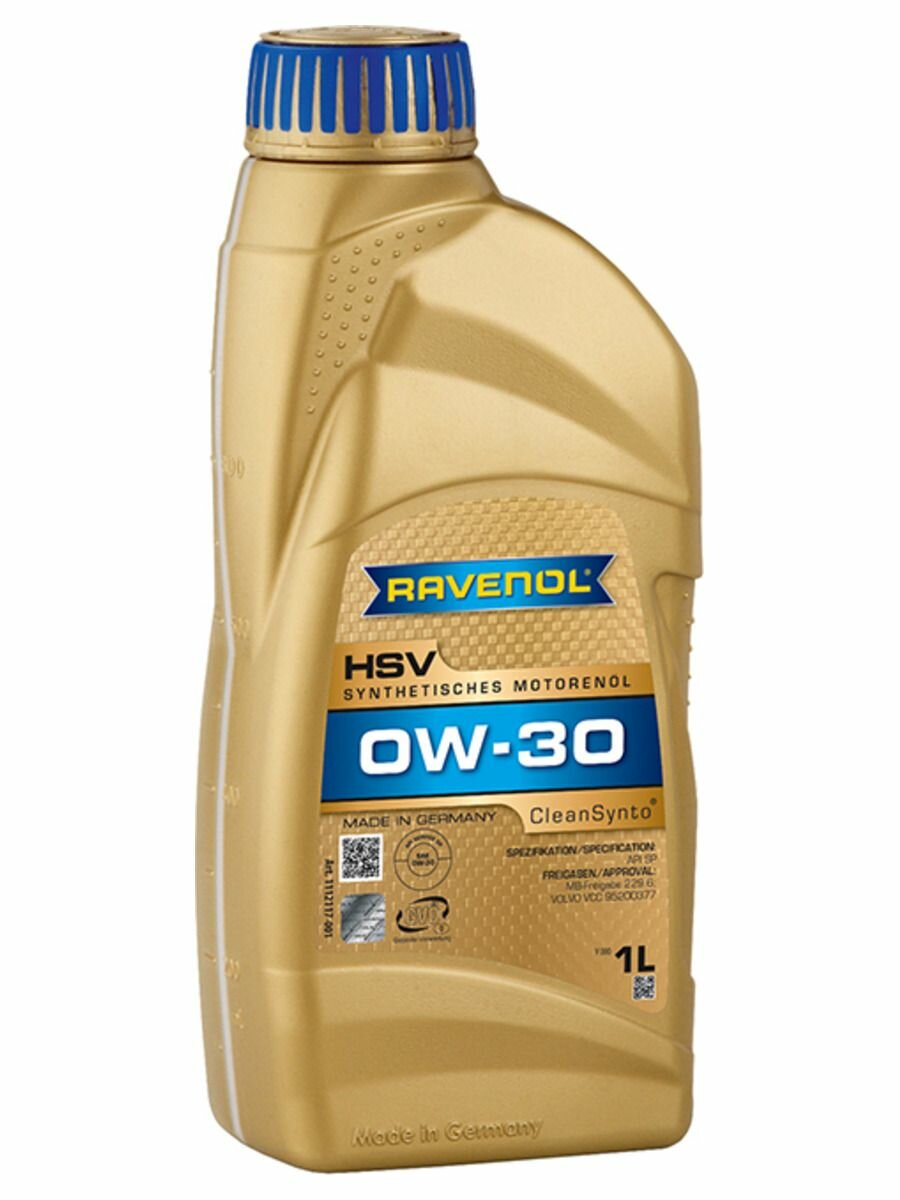 Моторное масло RAVENOL HSV 0W-30 1 л.