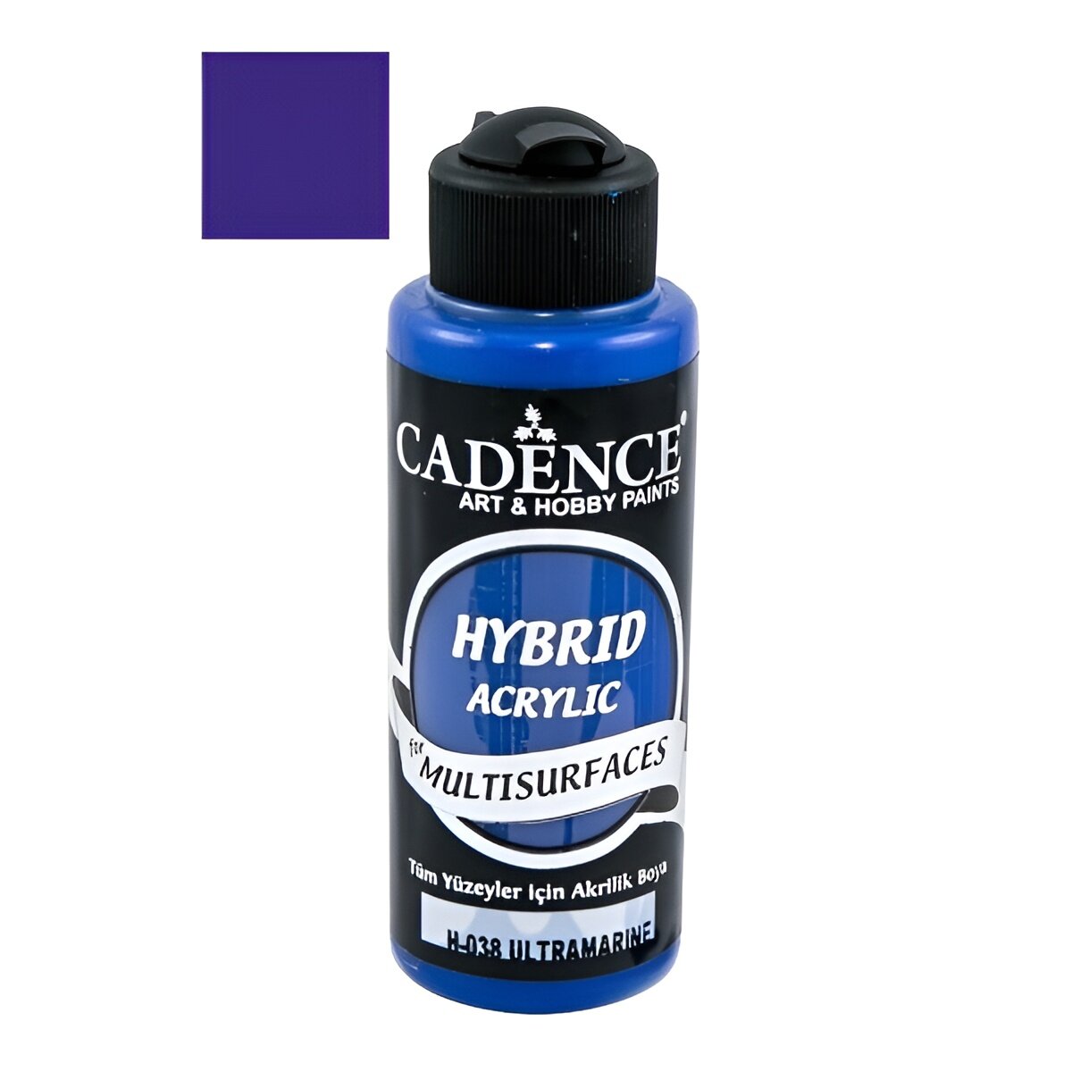 Акриловая краска Cadence Hybrid Acrylic Paint, 120 ml. Ultramarine Blue H-038