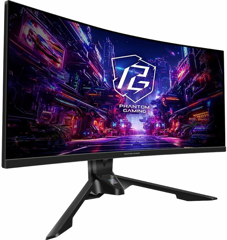 34" Монитор AsRock Phantom Gaming PG34QRT2B, черный (3440x1440, 180 Гц, VA, LED) — фото 1