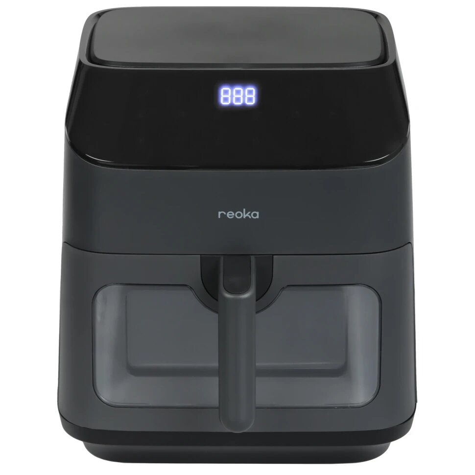 Аэрогриль Reoka SmartFryPro RKAF-D1306, 1350 Вт, 6 л, сенсор, Wi-Fi, серый