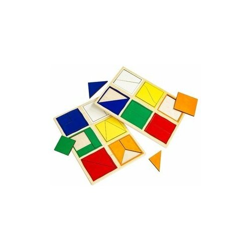 Сложи квадрат 2, Грат (игры Никитина, 12 квадратов, фанера)
