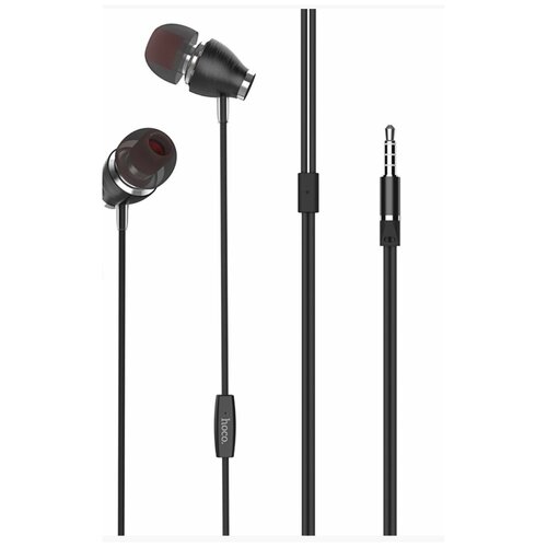 Проводные наушники HOCO M28 Ariose Jack 35mm 12 м черный контроллер с микрофоном 41000₽
