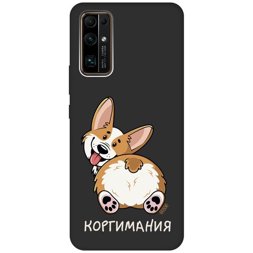 Матовый Soft Touch силиконовый чехол на Honor 30, Хонор 30 с 3D принтом CorgiMania черный матовый soft touch силиконовый чехол на honor 30 хонор 30 с 3d принтом indifference w черный