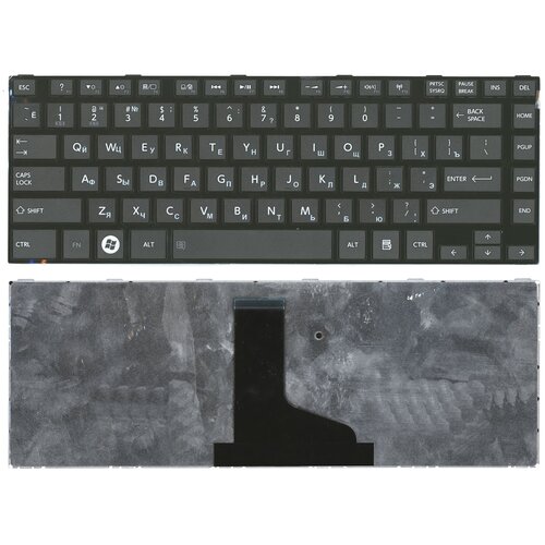 Клавиатура для ноутбука Toshiba Satellite C840 L830 L840 M845 Series Плоский Enter Черная с черной рамкой 9ZN7SSQ001 AEBY3700120 92000₽