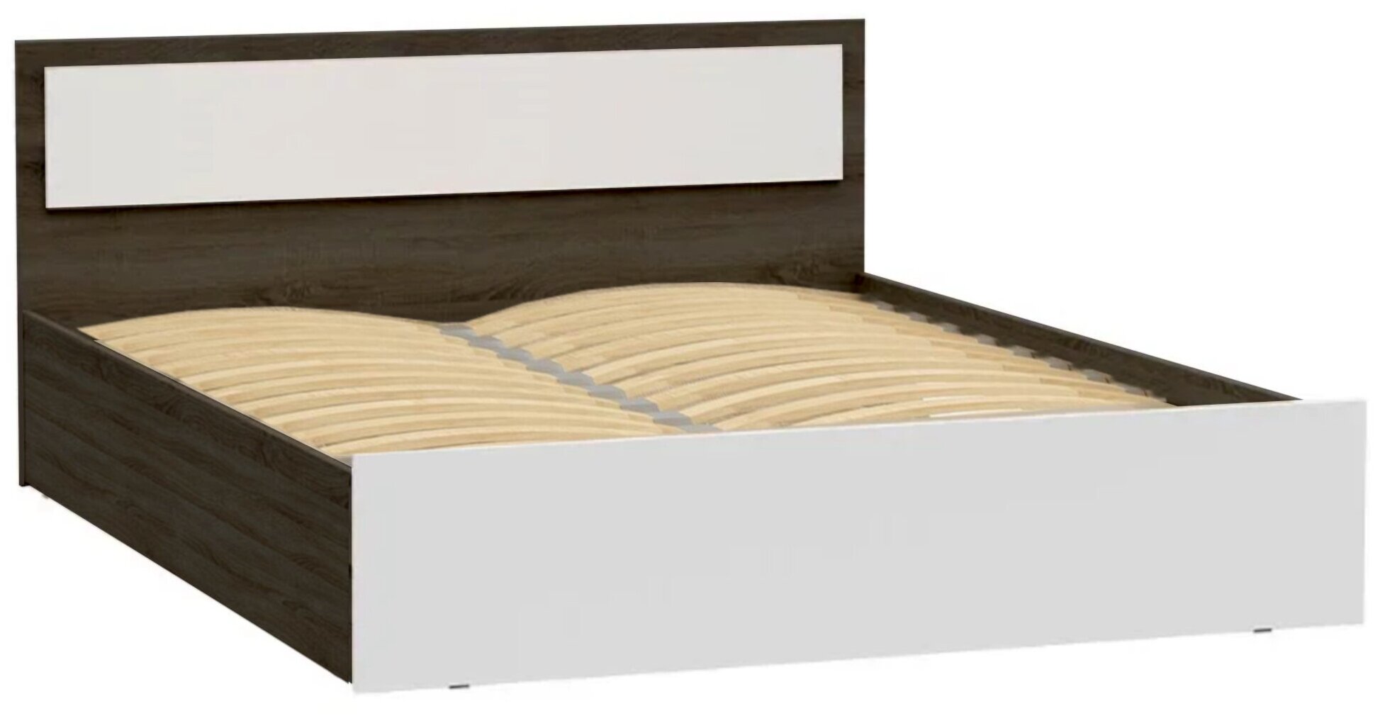 Кровать Миф Мартина с подъемным механизмом белый / венге 203.7х163.5х80 см
