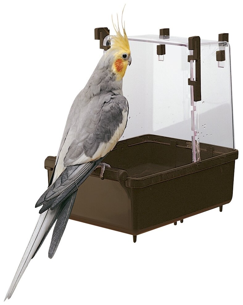 Купалка Ferplast L101 для птиц, Ванночка для средних попугаев - фотография № 1
