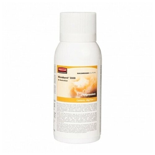 Освежитель воздуха, ароматизатор для дома и офиса с нейтрализатором неприятных запахов Impressions, (изысканное благоухание цветов, в сочетании со сладковатыми, тонкими оттенками мускуса и амбры) сменный баллон, 3000 распылений, Rubbermaid