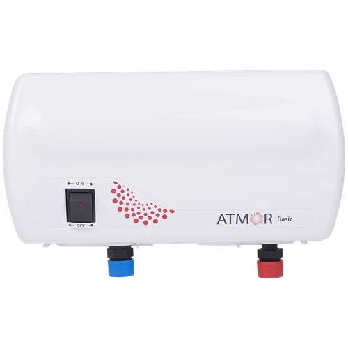Проточный электрический водонагреватель Atmor Basic 3,5 KW TAP (кран)